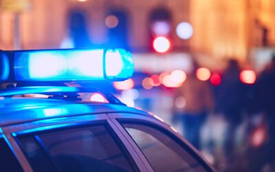 Police car on the street