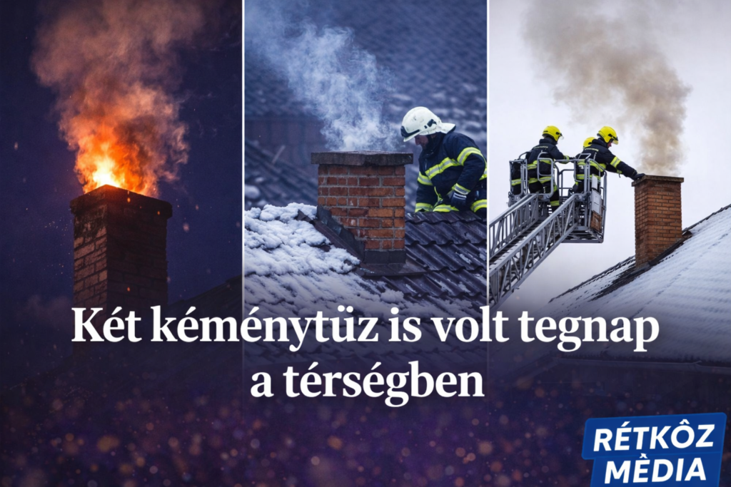 Két kéménytűz is volt tegnap a térségben