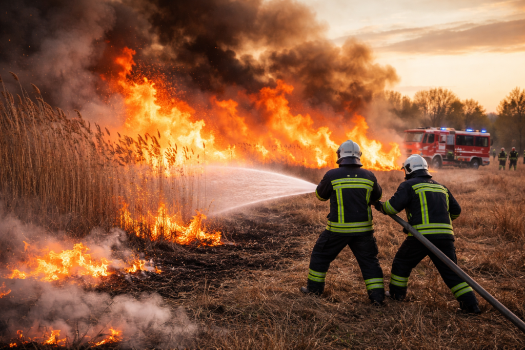 Több hektáron pusztítottak a lángok: kedden is sorra vonultak a tűzoltók a vármegyében