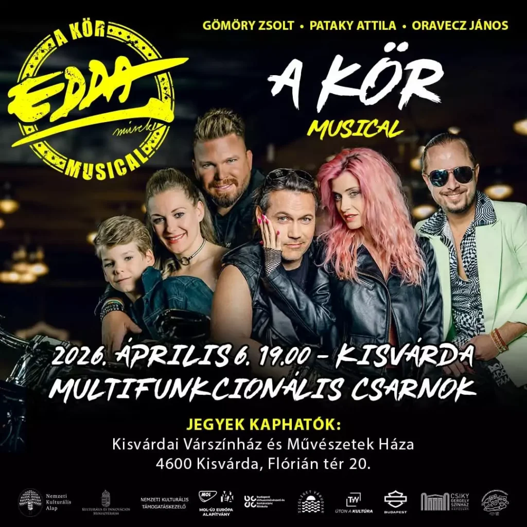 Edda-láz érkezik Kisvárdára: hazai színpadon robban „A Kör” – helyi sztárokkal a főszerepben