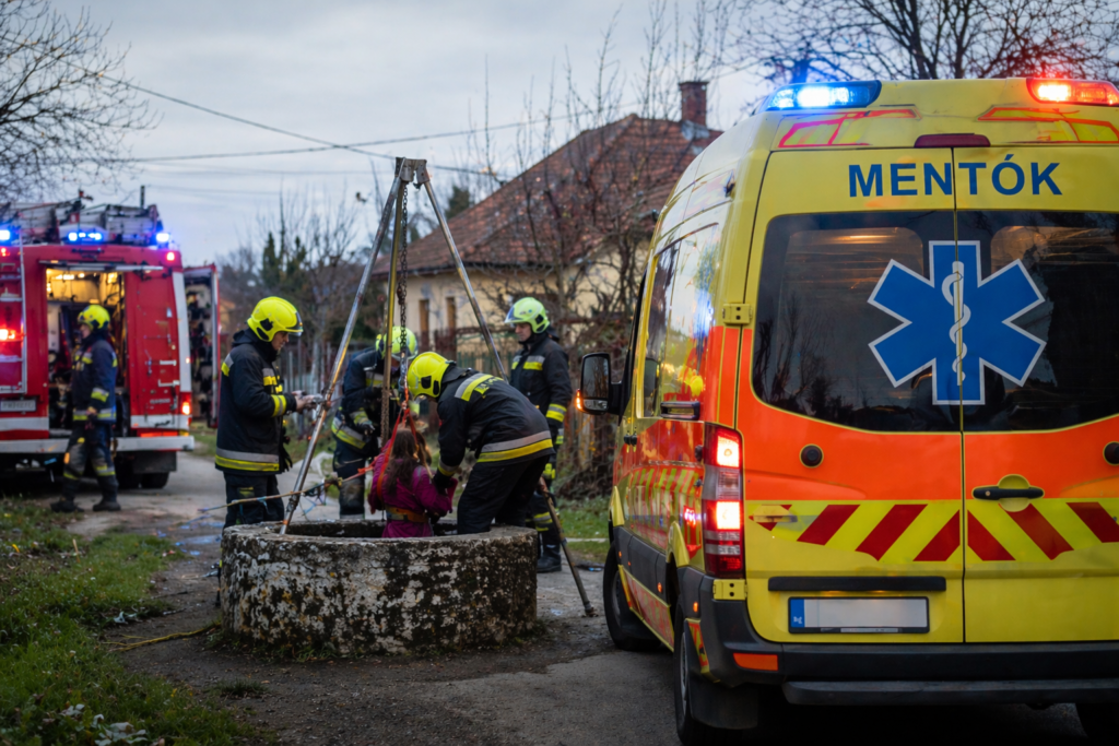 KATASZTRÓFAVÉDELEM: Kútba esett egy terhes nő, Tiszteleken pedig jelzett a gondosóra