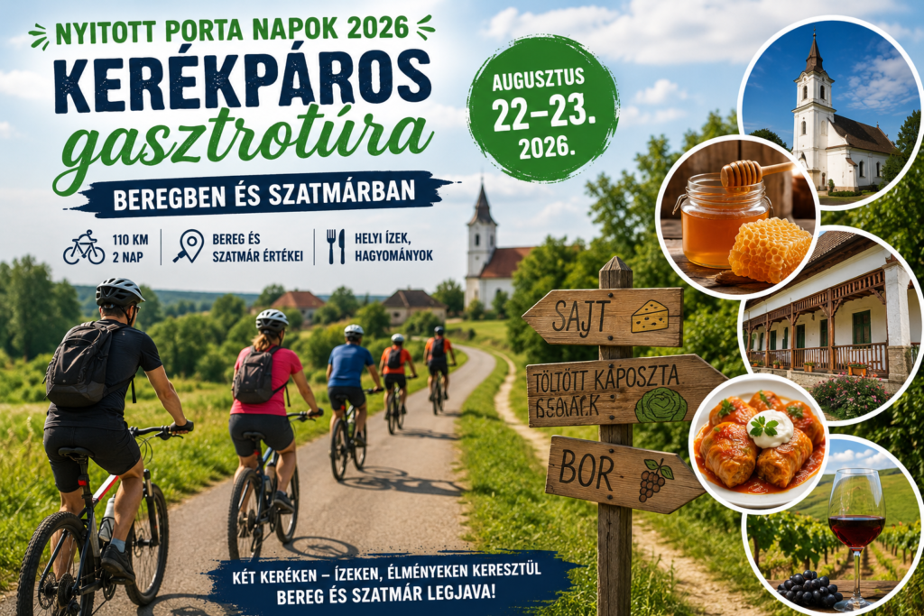 Két keréken Beregen és Szatmáron – gasztroélményekkel vár a Nyitott Porta Napok kerékpártúrája