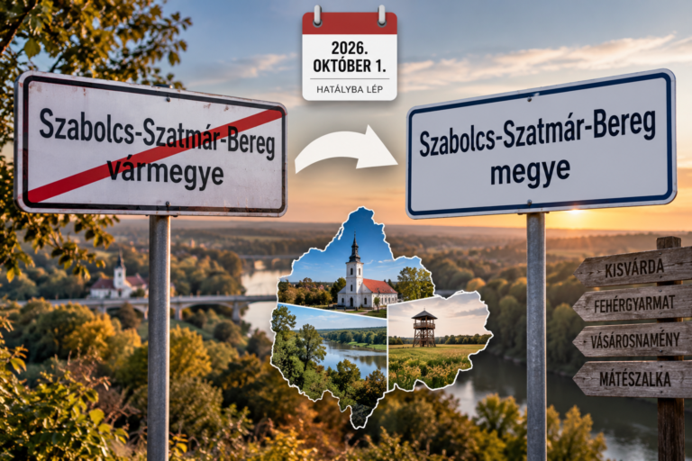 Októbertől újra Szabolcs-Szatmár-Bereg megye lesz – megszavazta a változást az Országgyűlés