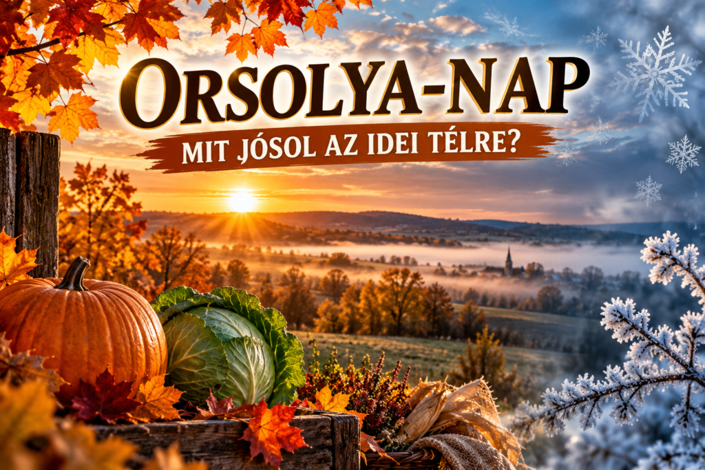 Orsolya ma „megmutathatja”, milyen lesz a tél – őseink október 21-én már a következő hónapokat figyelték